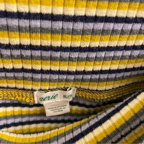 Aerie Striped Midi Skirt Size XL - Picture 4 of 5